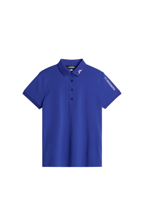 J. Lindeberg Damskie Polo Tour Tech Clematis Blue