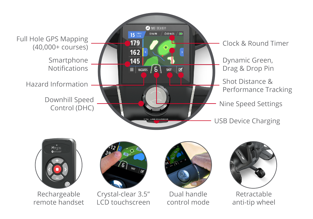 Motocaddy Wózek Golfowy M7 GPS Remote Ultra