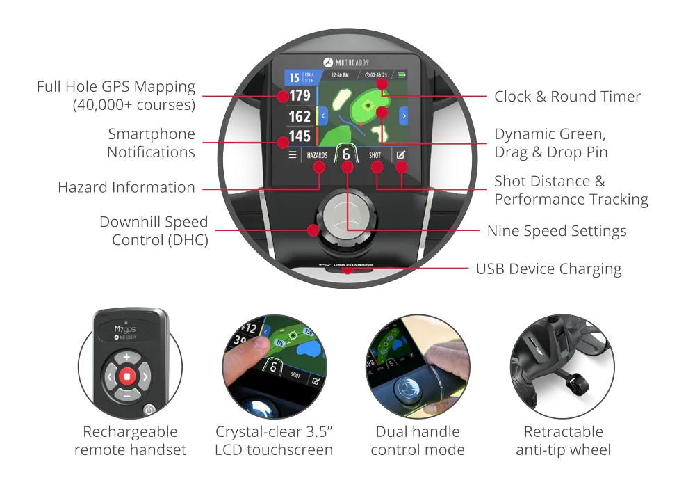 Motocaddy Wózek Golfowy M7 GPS Remote Ultra