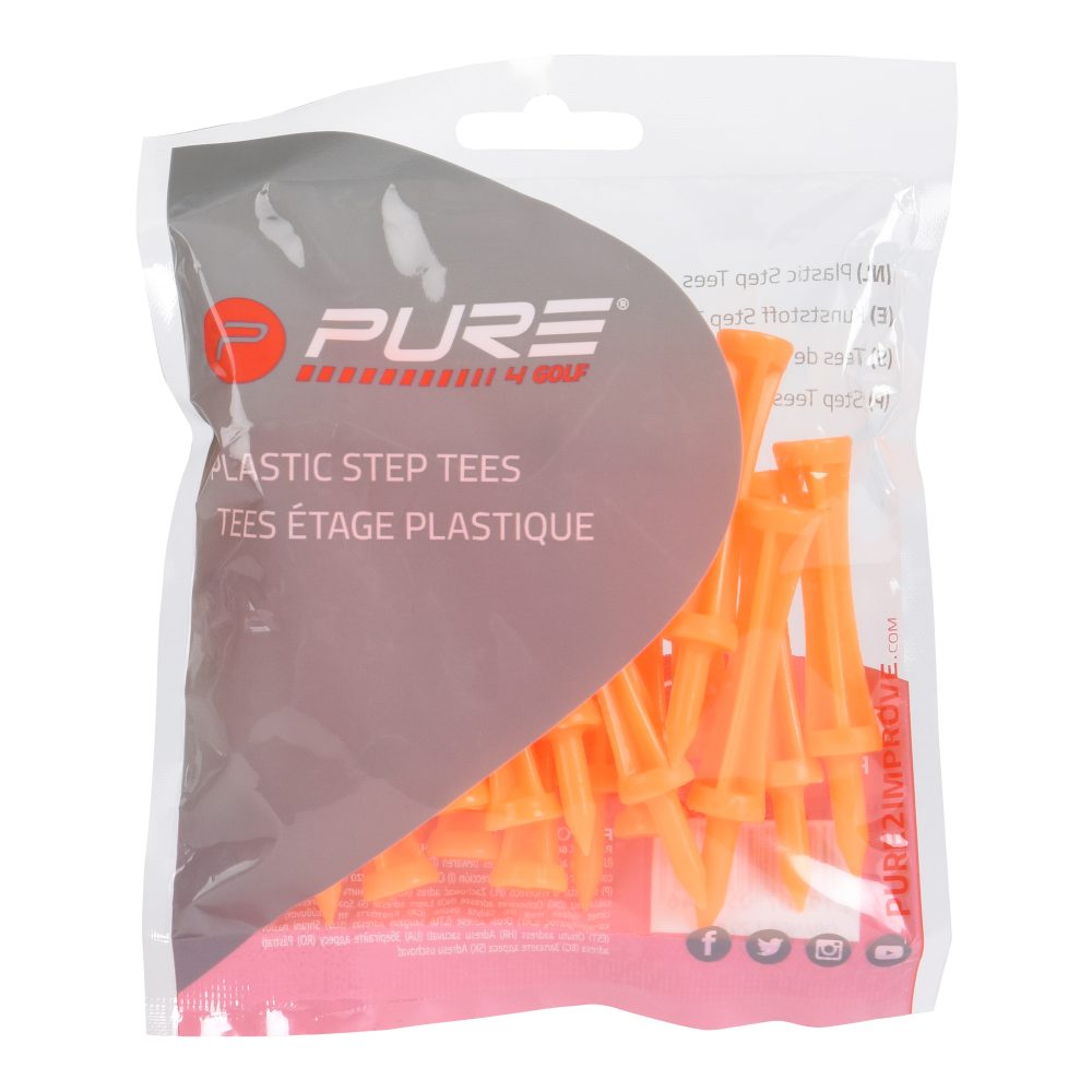 Pure2Improve Plastikowe Tee 69mm Orange