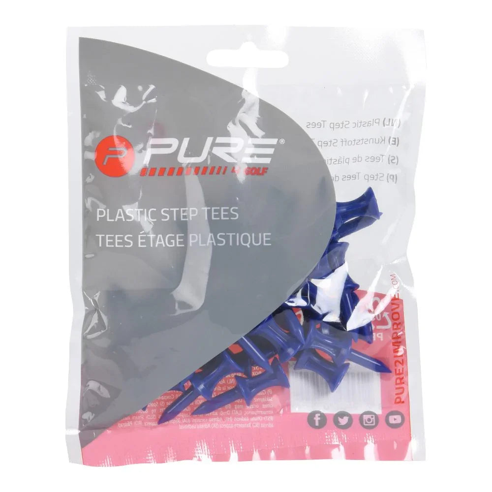 Pure2Improve Plastikowe Tee 37mm Blue