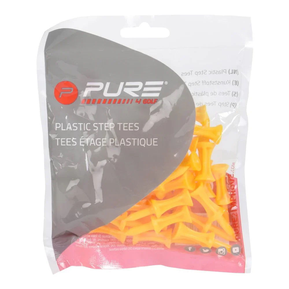 Pure2Improve Plastikowe Tee 43mm Yellow