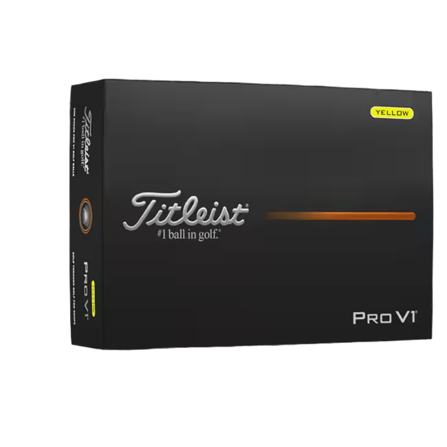 Titleist Piłki Pro V1 Yellow 2025, 12 sztuk