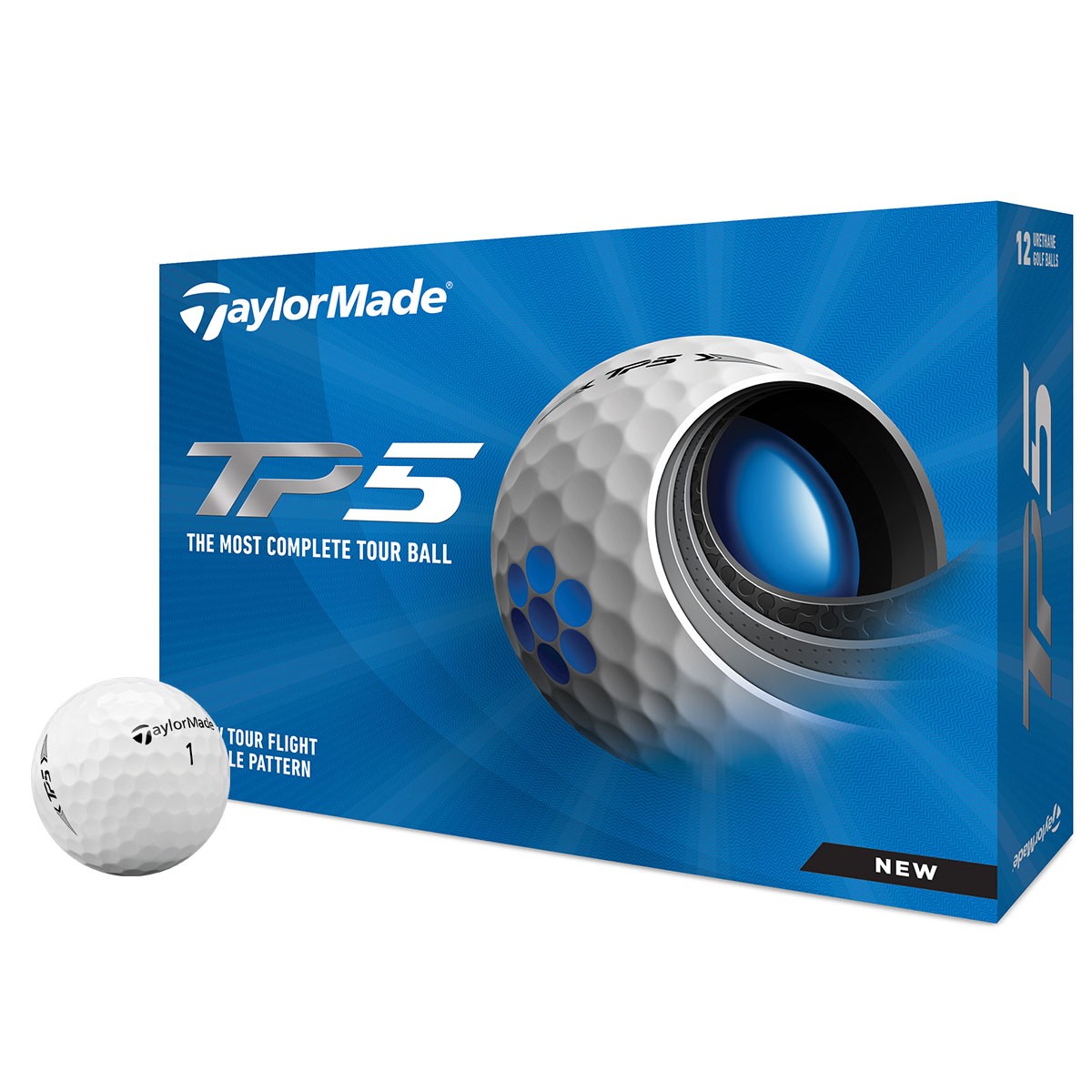 TaylorMade Piłki Golfowe TP5, 12 sztuk