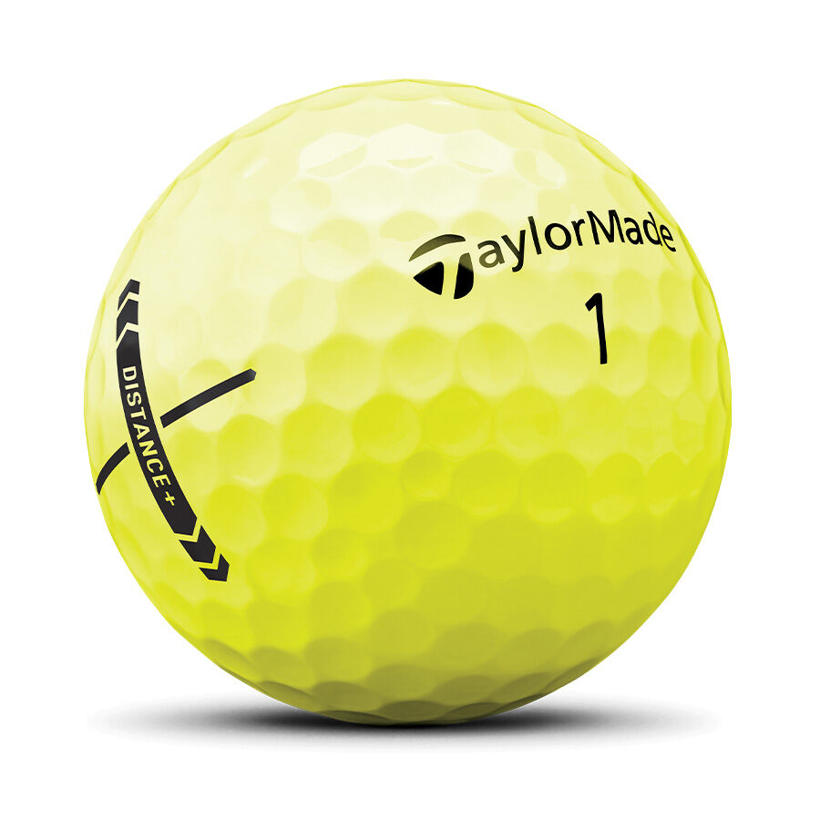 Taylormade Piłki Distance + Yellow 2025