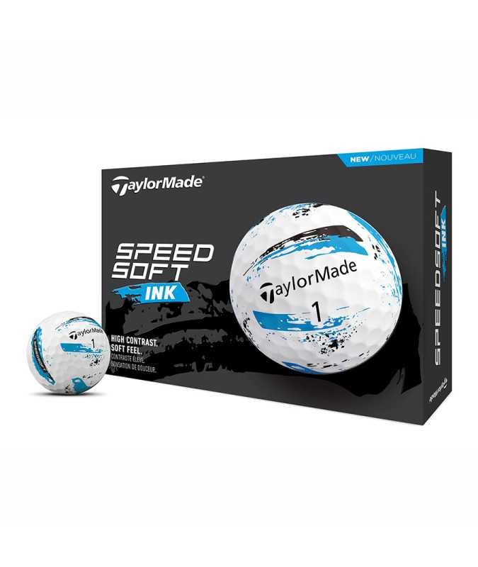 Taylormade Piłki Speedsoft Ink Niebieskie, 12 sztuk