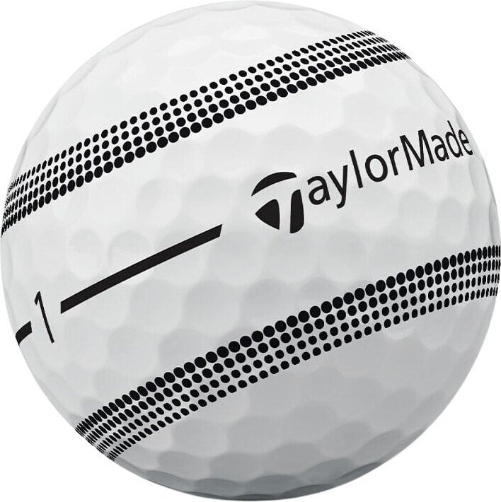 Taylormade Piłki TP5 Stripe White, 12 sztuk