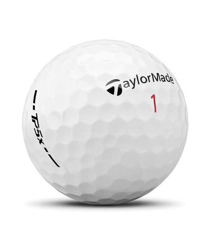 Taylormade Piłki TP5x Białe 2024, 12 sztuk