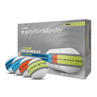 Taylormade Piłki Tour Response Stripe Neon Multi, 12 sztuk