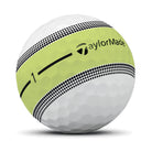 Taylormade Piłki Tour Response Stripe Neon Yellow, 12 sztuk