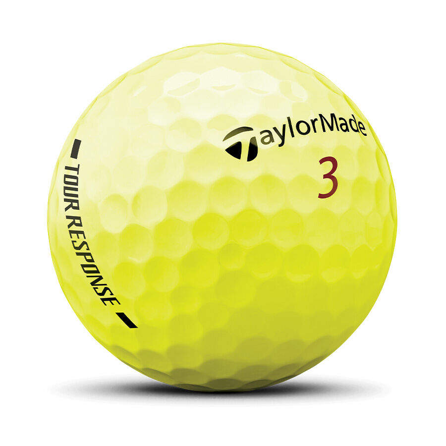 Taylormade Piłki Tour Response Yellow 2025, 12 sztuk