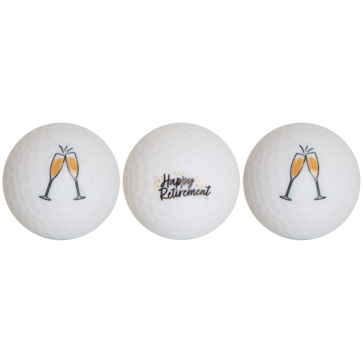 Zestaw 3 Piłek Golfowych Champagne