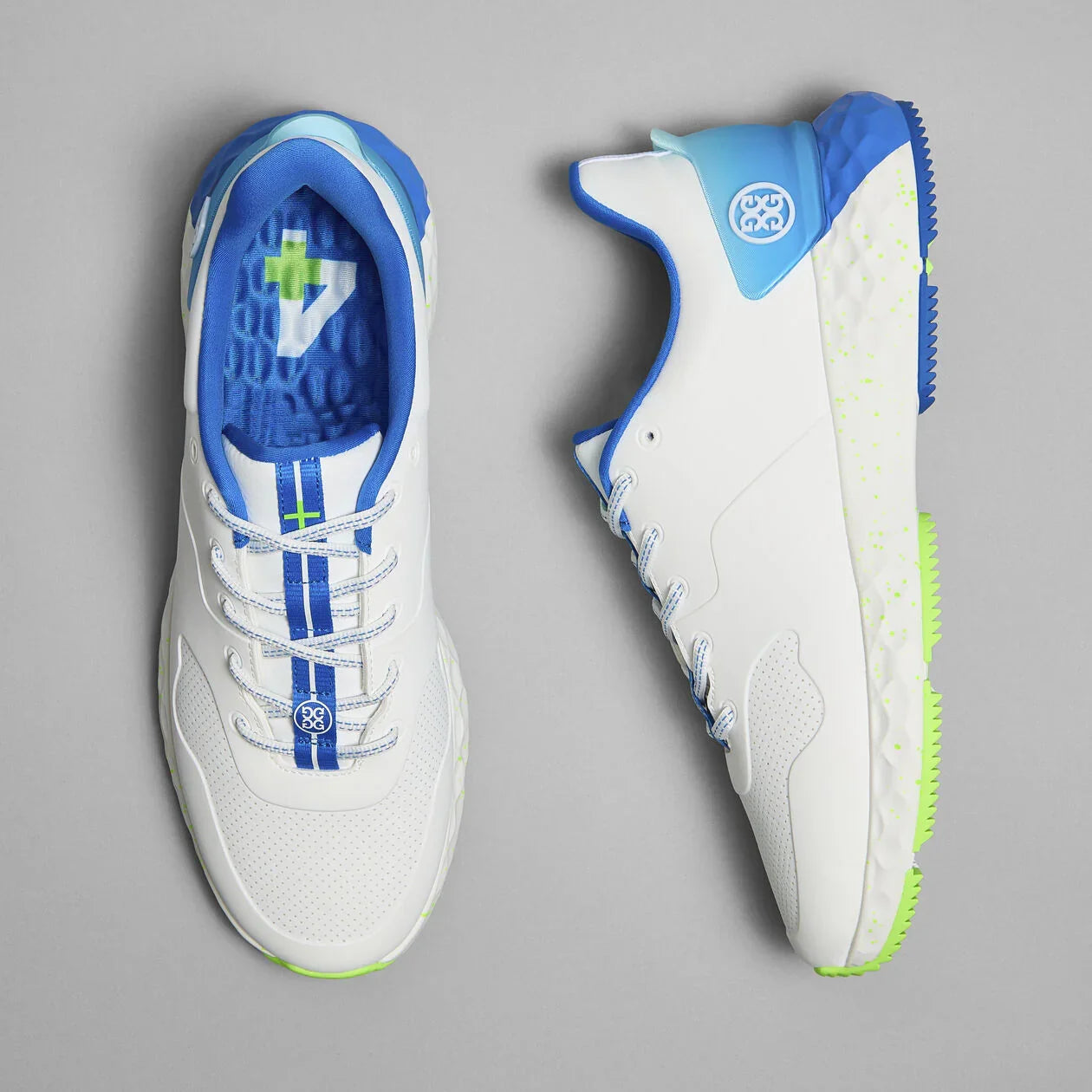 G/Fore Męskie Buty MG4+ Stippled White/Acid Lime - Epic Golf