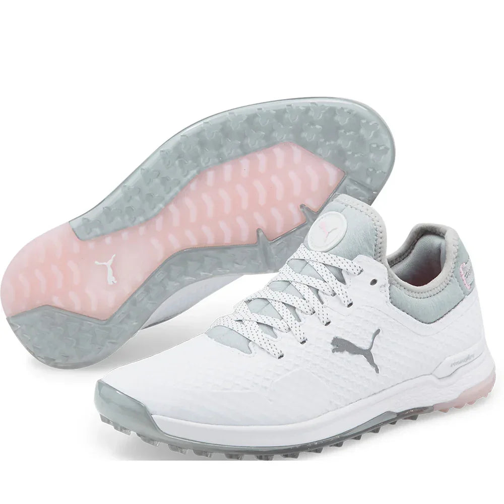 Puma Proadapt AlphaCat White/Silver/Pink- Damskie Buty Golfowe - Epic Golf