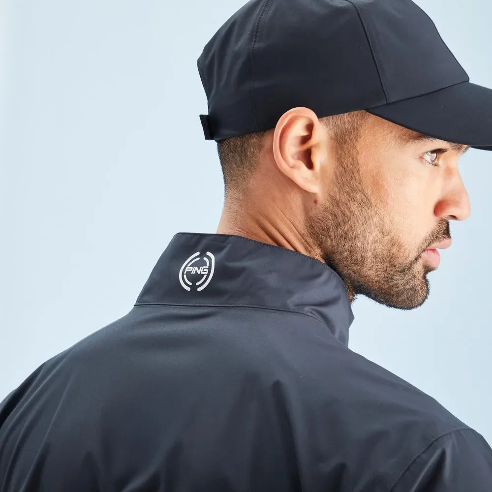Ping Męska Kurtka Przeciwdeszczowa Aquadrive Black - Epic Golf