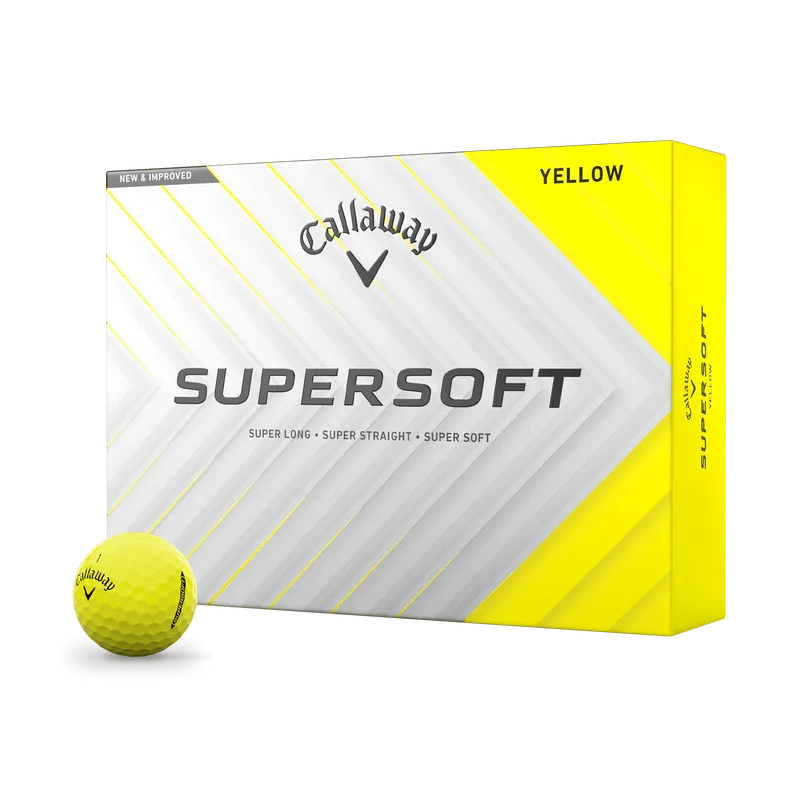 Callaway Piłki Supersoft Yellow 2025, 12 sztuk - Epic Golf