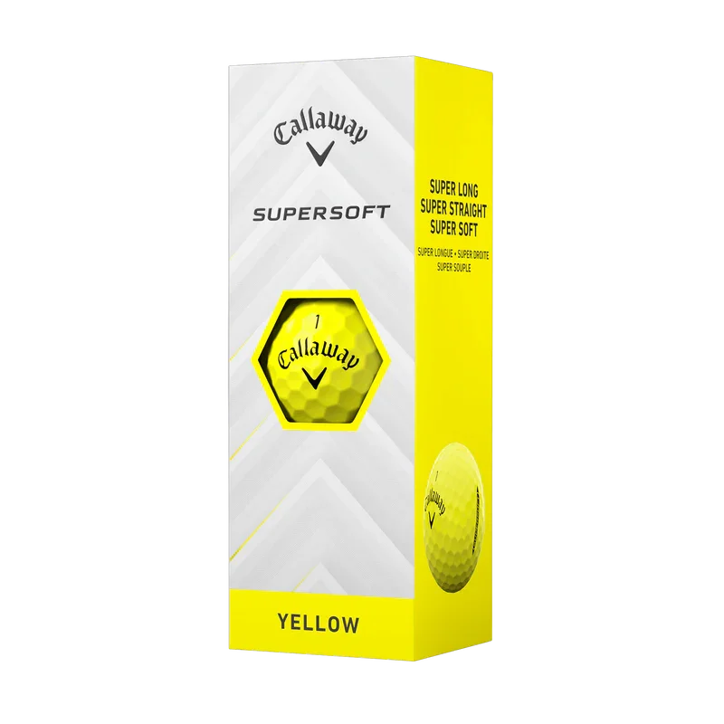 Callaway Piłki Supersoft Yellow 2025, 12 sztuk - Epic Golf