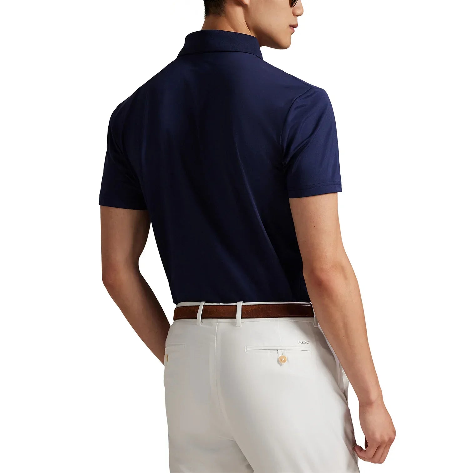 Ralph Lauren Performance Bear Navy Polo Męskie - Epic Golf