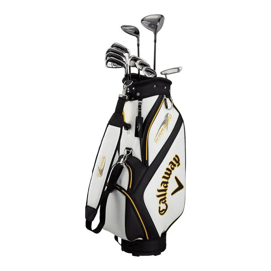 Męski zestaw kijów golfowych Callaway Warbird 14PC w biało-czarnej torbie golfowej