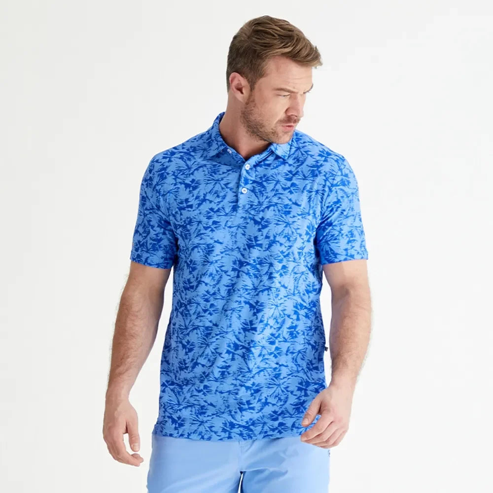 Ping Męskie Polo Diego Cornflower Blue Multi - Epic Golf