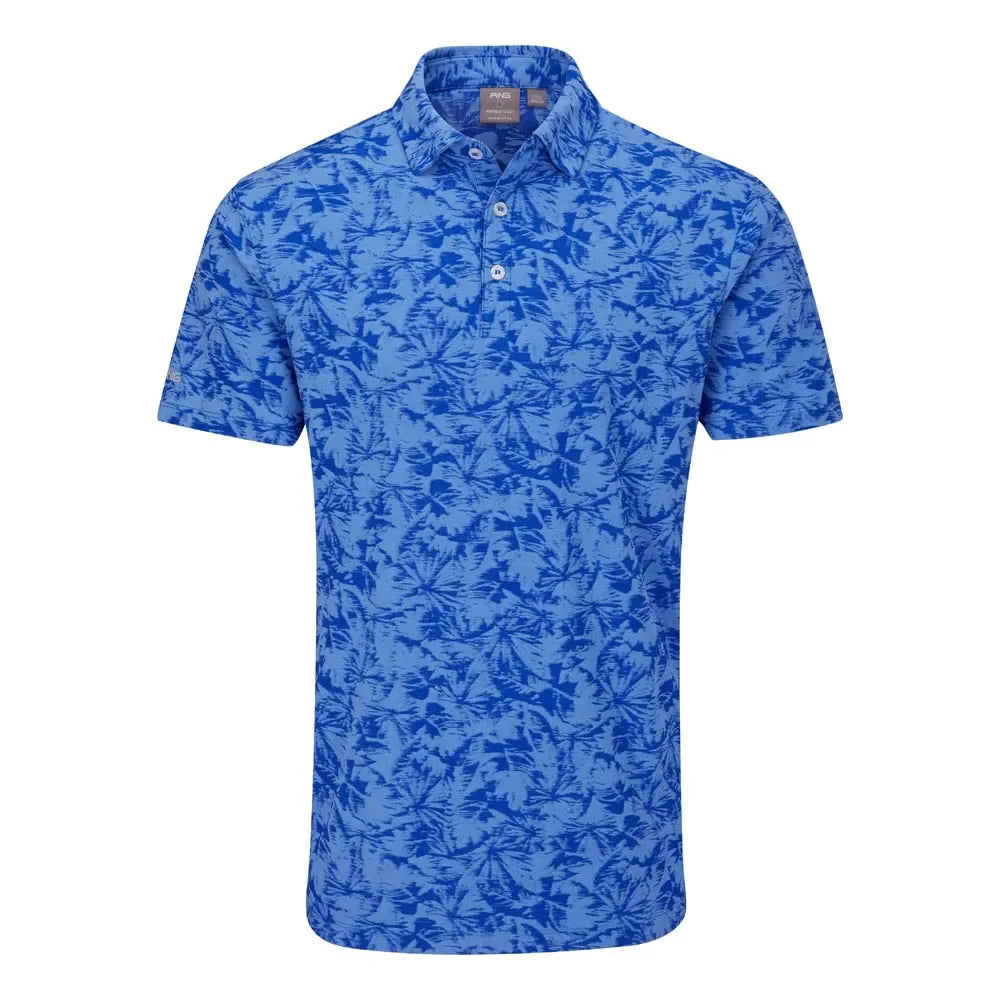 Ping Męskie Polo Diego Cornflower Blue Multi - Epic Golf