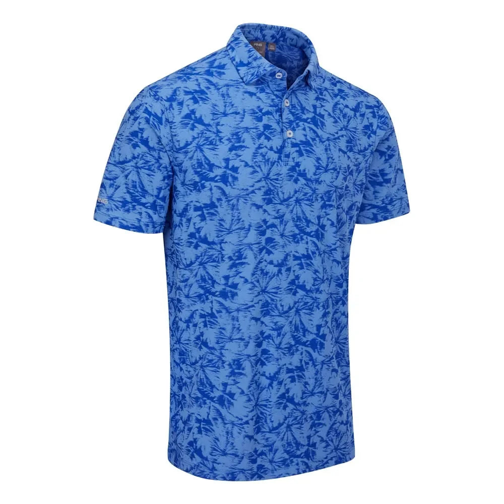 Ping Męskie Polo Diego Cornflower Blue Multi - Epic Golf