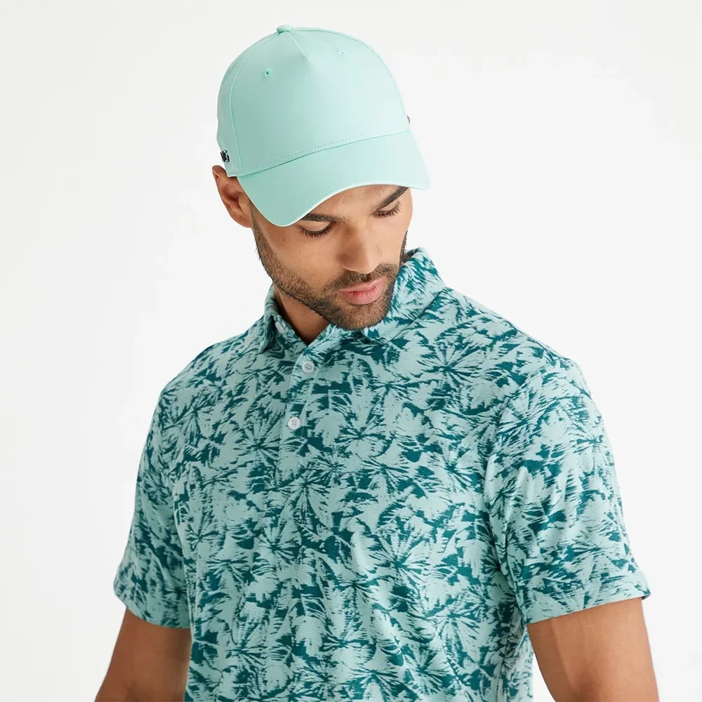 Ping Męskie Polo Diego Cornflower Green Multi - Epic Golf