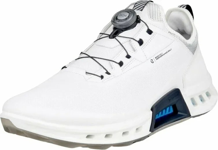 Ecco Męskie Buty Golfowe Biom C4 BOA Białe/Czarne - Epic Golf