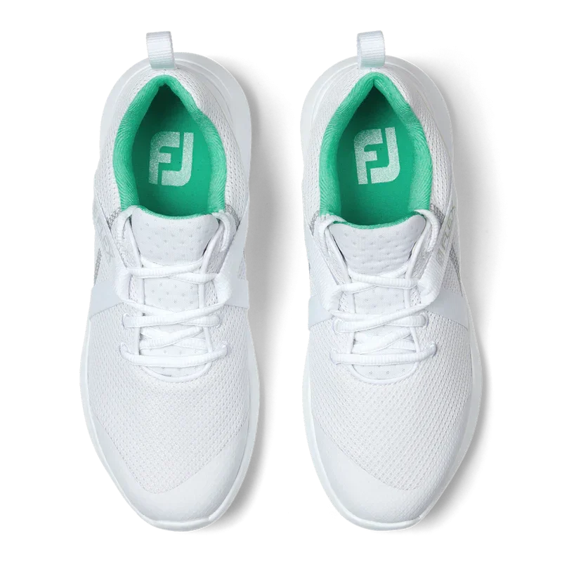 Footjoy Flex Damskie Buty Biało-Zielone - Epic Golf
