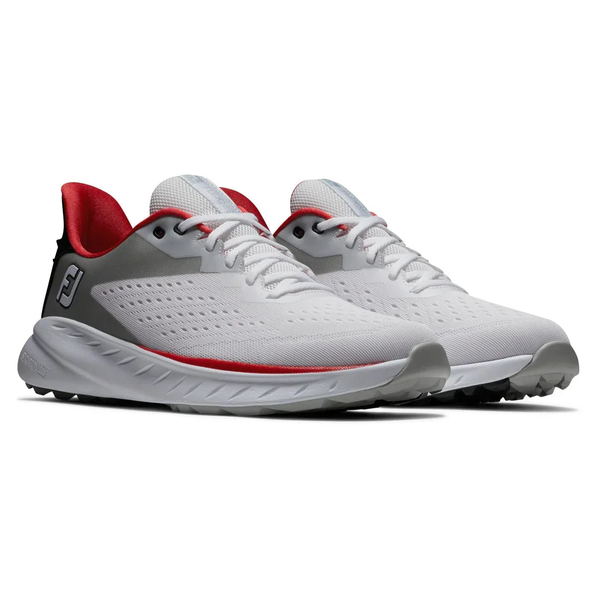 Footjoy Flex XP White/Black/Red- Męskie Buty Golfowe - Epic Golf