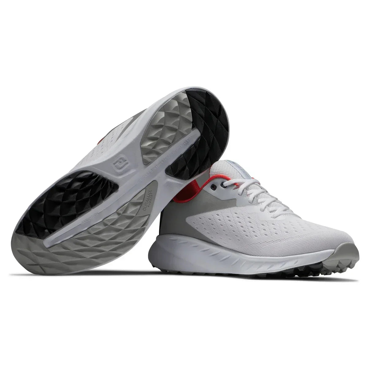 Footjoy Flex XP White/Black/Red- Męskie Buty Golfowe - Epic Golf