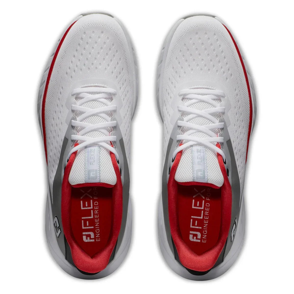 Footjoy Flex XP White/Black/Red- Męskie Buty Golfowe - Epic Golf