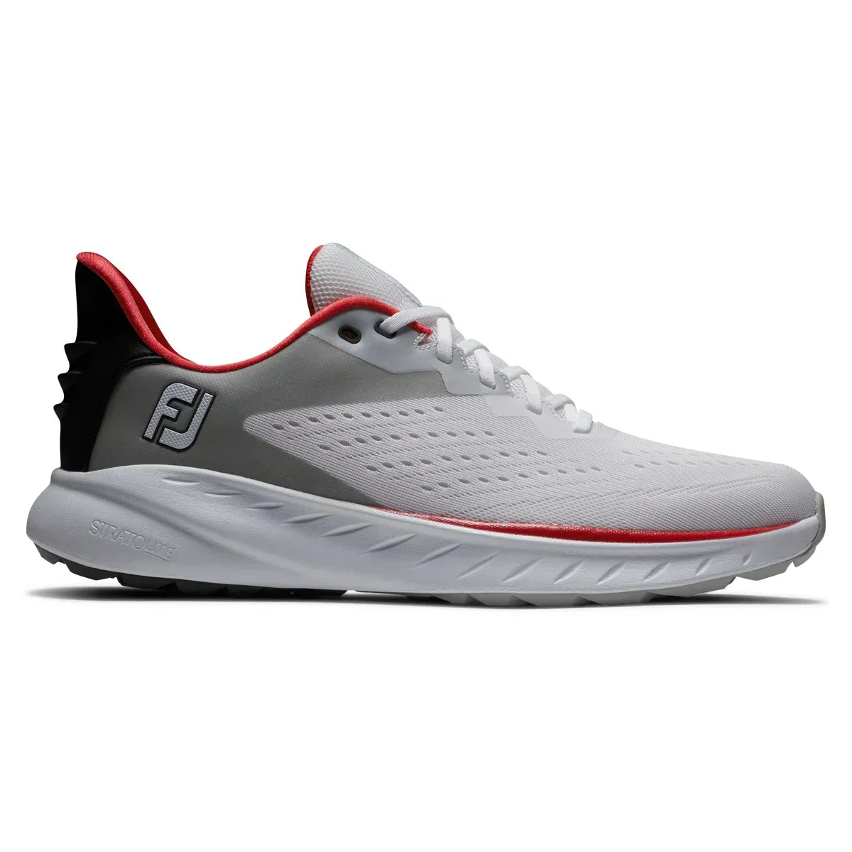 Footjoy Flex XP White/Black/Red- Męskie Buty Golfowe - Epic Golf
