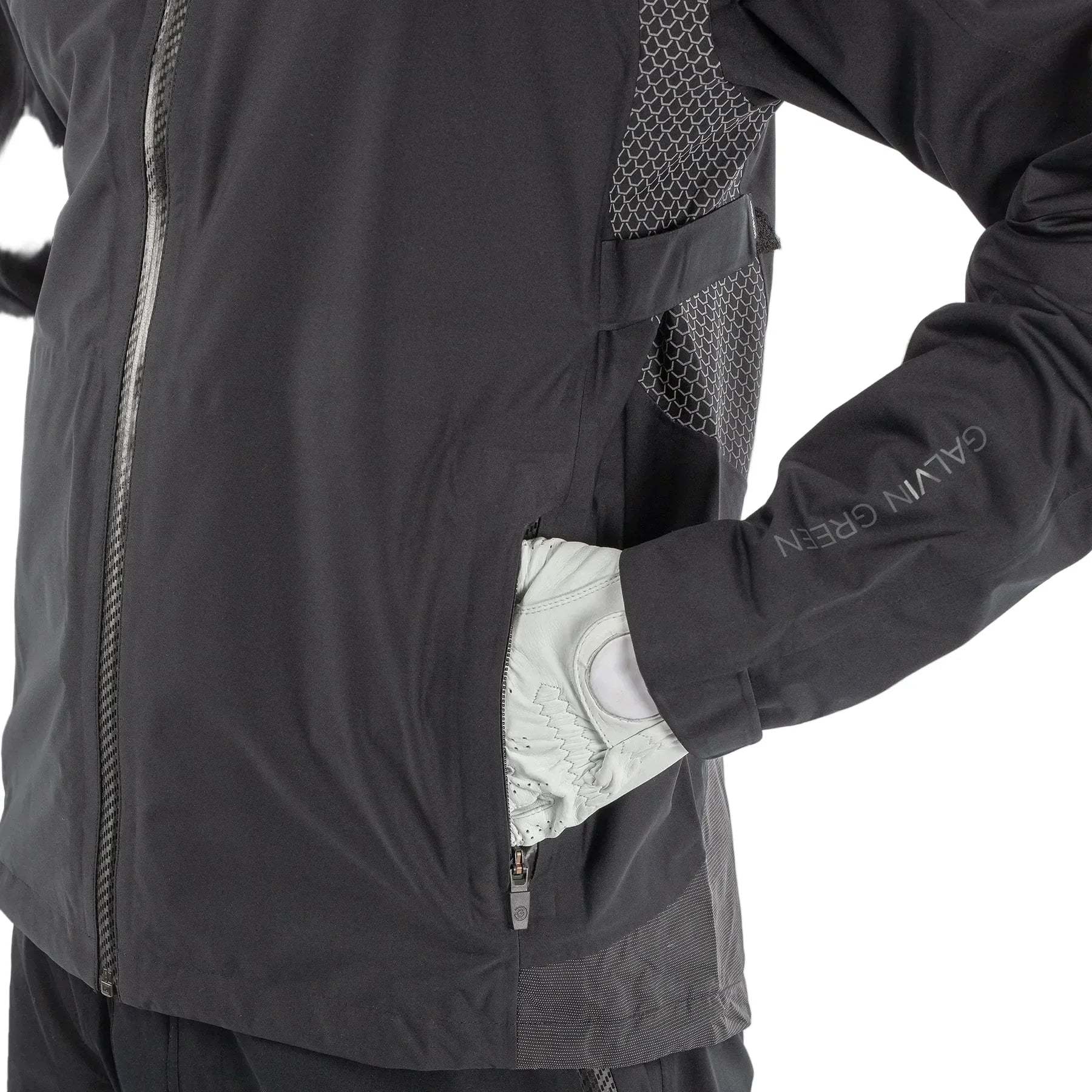 Galvin Green Męska Kurtka Przeciwdeszczowa Czarna - Epic Golf