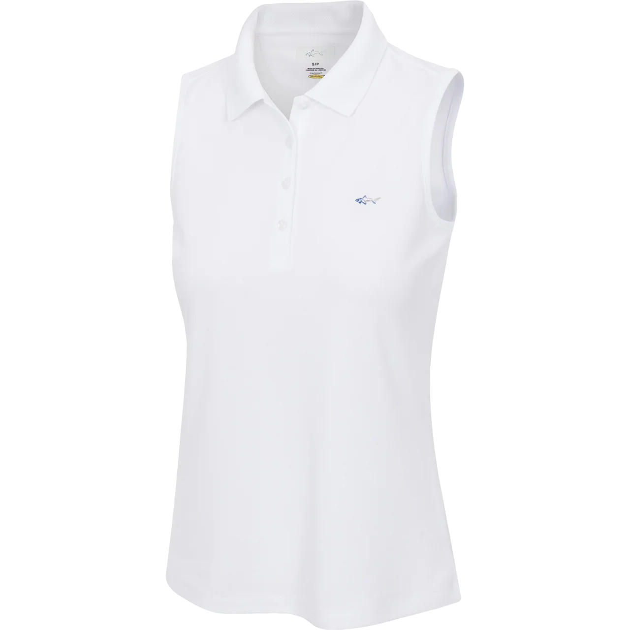 Greg Norman Damska Bluzka Techniczna Biała - Epic Golf