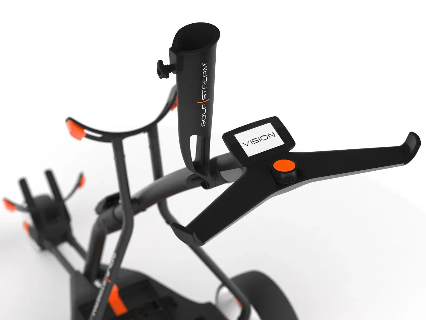 Golfstream Vision Wózek Golfowy Elektryczny Czarny/Pomarańczowy - Epic Golf