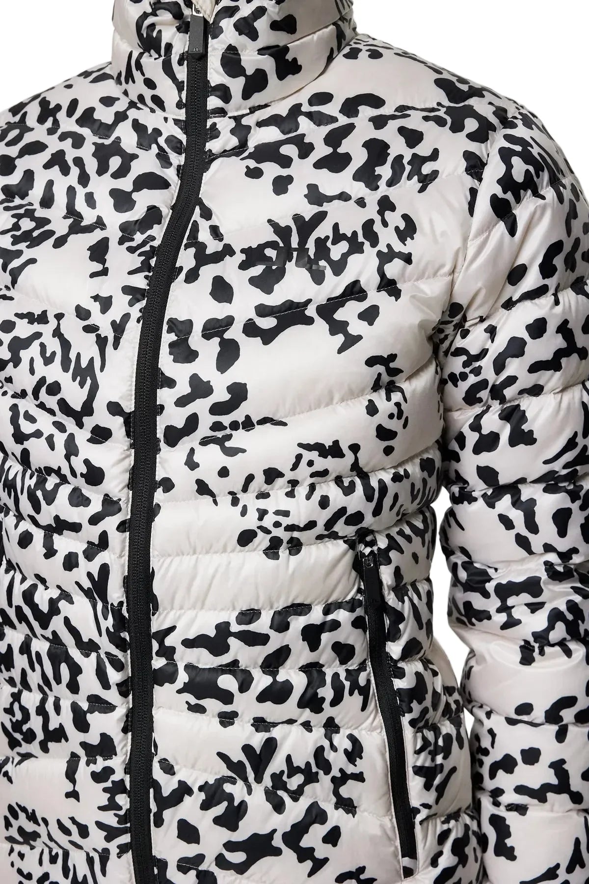 J. Lindeberg Damska Kurtka Puchowa Lara Print Snake Rock Moonbeam - Epic Golf