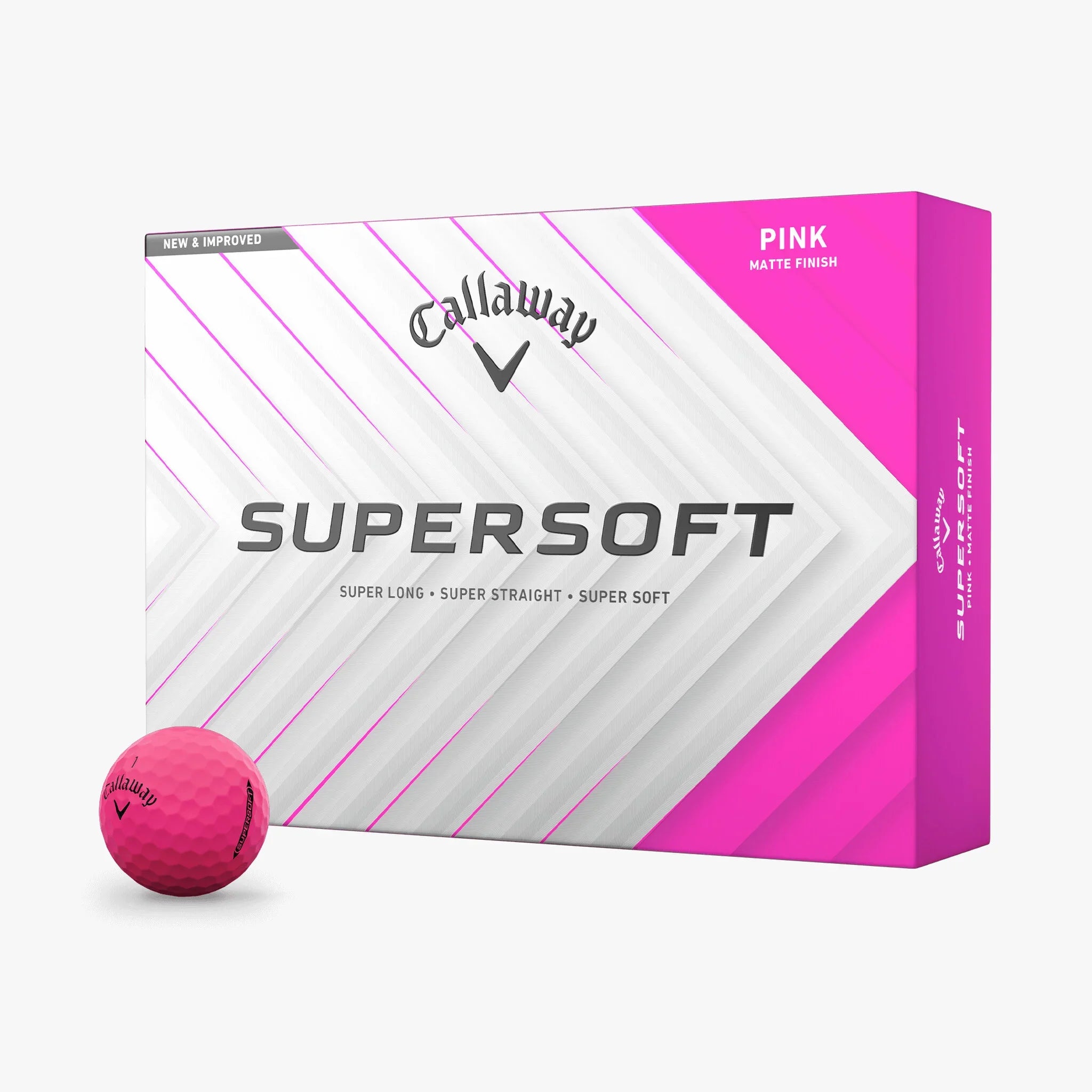 Callaway Supersoft Różowe Piłki Golfowe 12 sztuk - Epic Golf