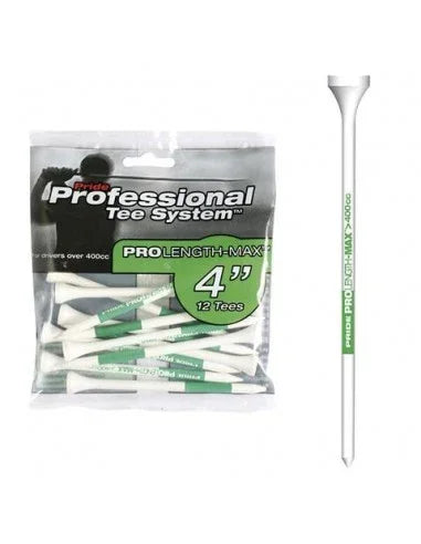 Pride Golf PTS 4-0" Bags of 12 Tees Green - Epic Golf