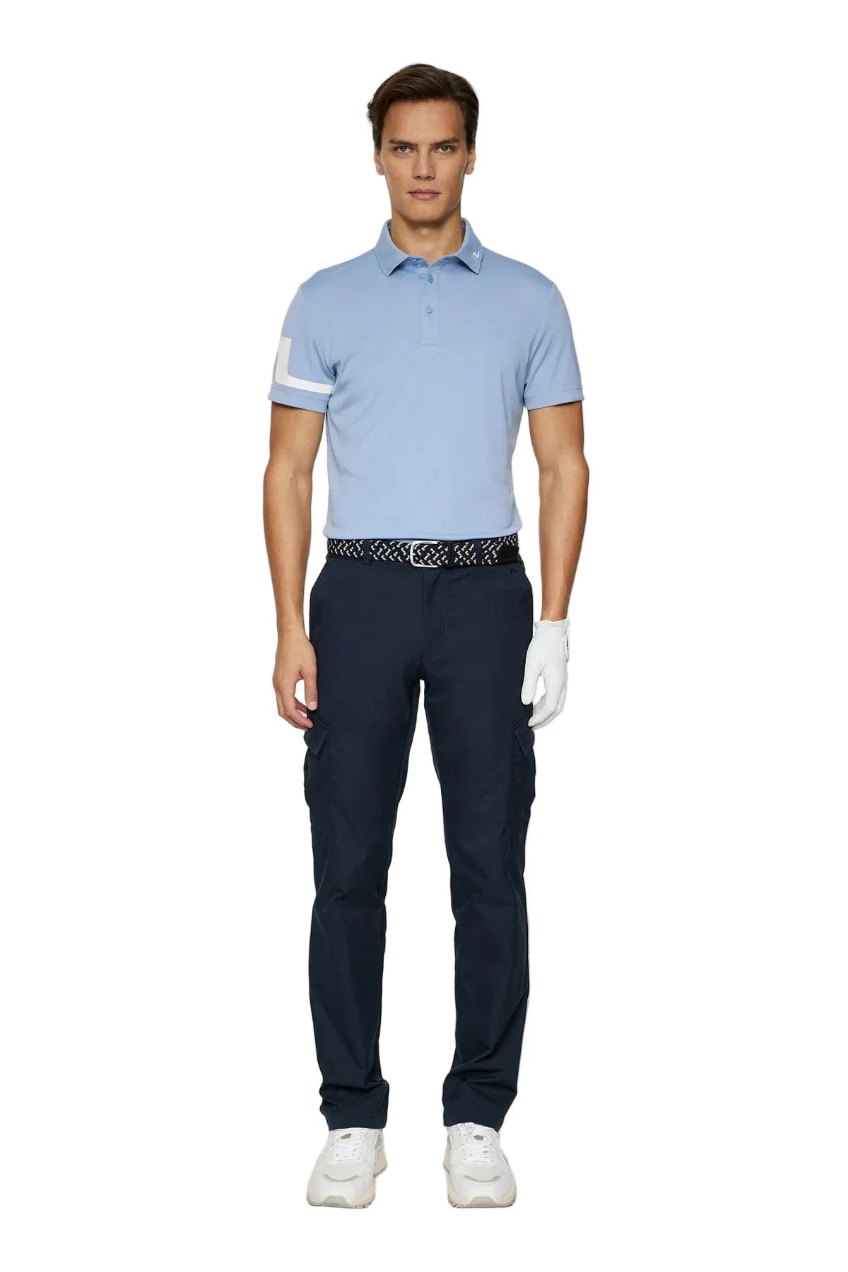 J. Lindeberg Męskie Polo Heath Rain Washed - Epic Golf