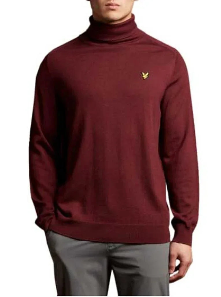 Lyle & Scott Rollneck Pullover Battle Rust - Epic Golf