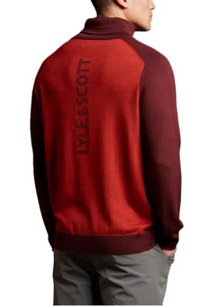 Lyle & Scott Rollneck Pullover Battle Rust - Epic Golf