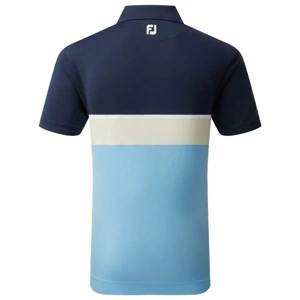 Footjoy Colour Theory Navy/White Polo Męskie - Epic Golf