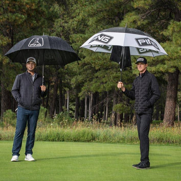 PING Tour Umbrella Parasol BIały/Czarny - Epic Golf