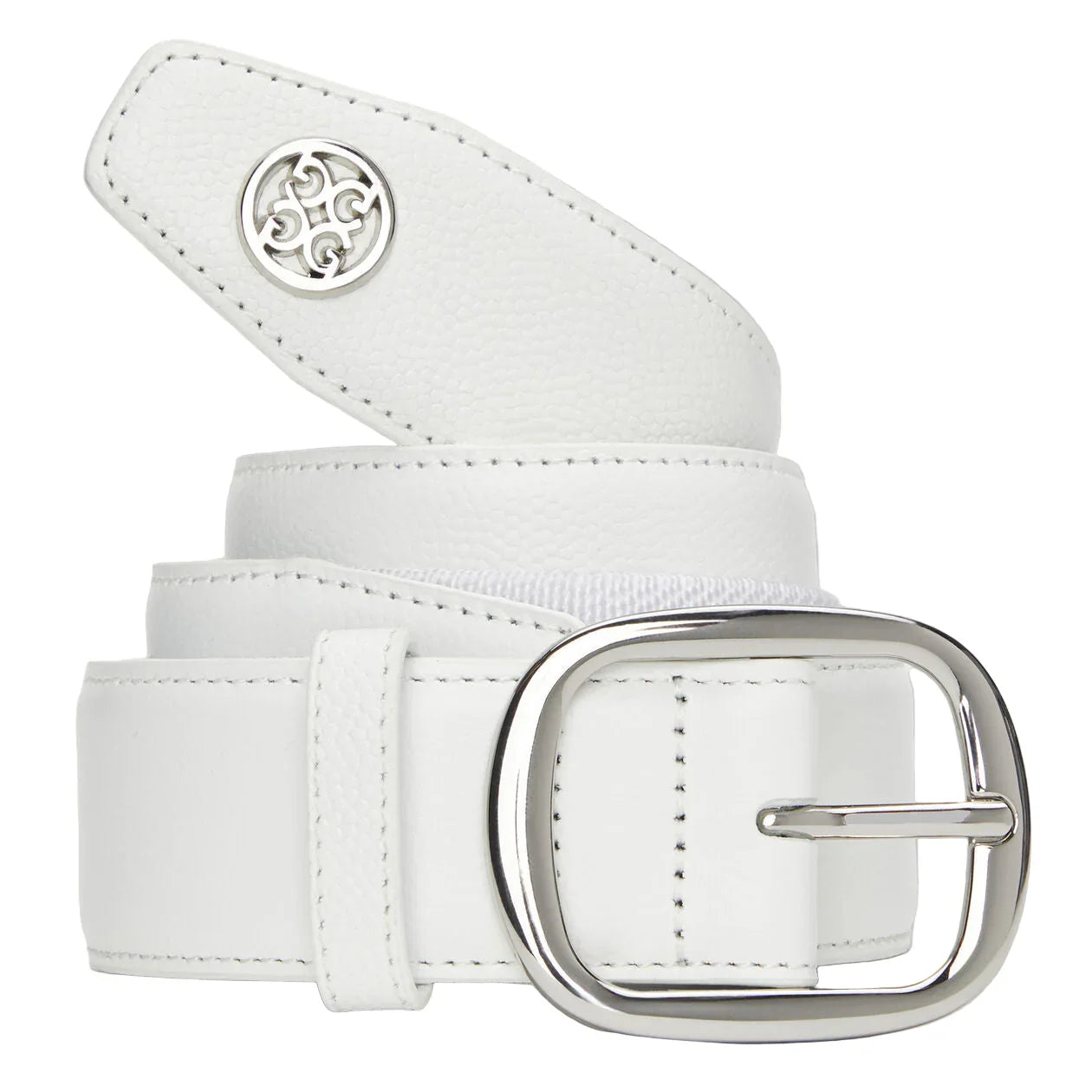 G/Fore Męski Pasek Circle G'S Webbed White - Epic Golf