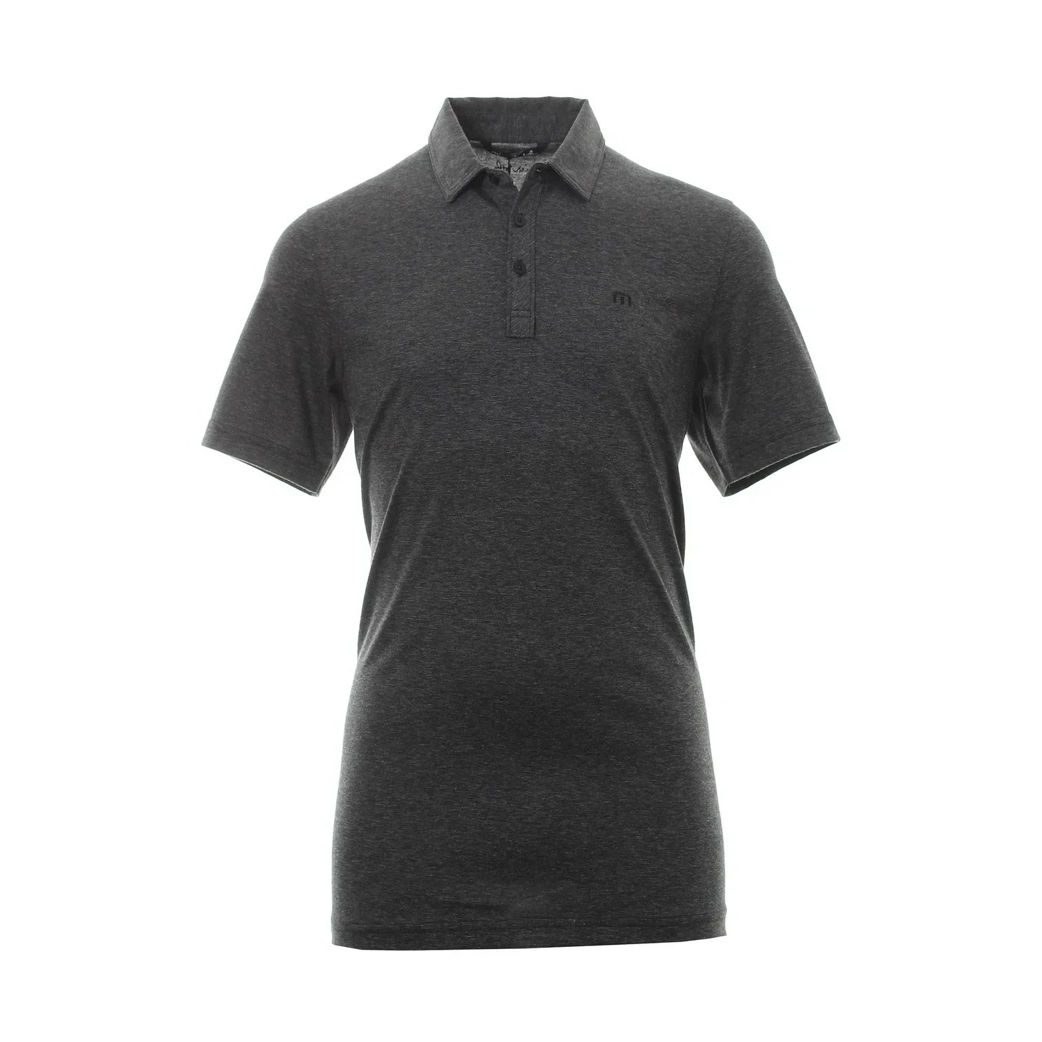 Travis Matthew Zinna Heather Polo Męskie Czarne - Epic Golf