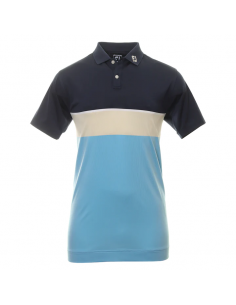Footjoy Koszulka Polo Colour Theory Granatowy/Biały/Niebieski, Rozmiar S