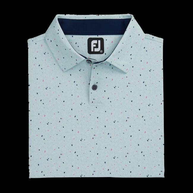 Footjoy Koszulka Polo Golfowa Tweed Texture Sea Glass