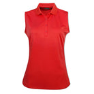 Callaway Opti-Dri Sleeveless Polo Tango Red Damska Koszulka - Epic Golf