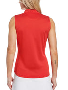 Callaway Opti-Dri Sleeveless Polo Tango Red Damska Koszulka - Epic Golf